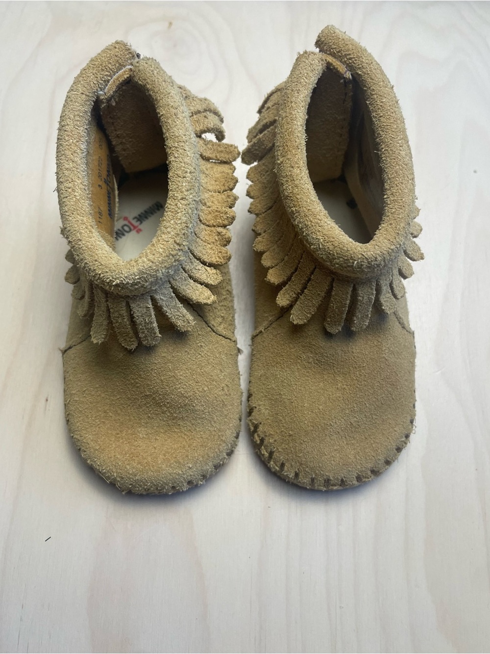 Minnetonka Kids Suede Fringe Moccasins